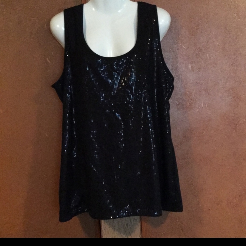 Maurices Sexy Black sequin tank